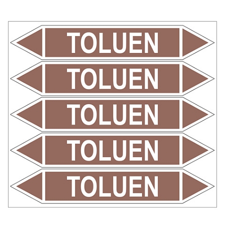 Značení potrubí, toluen